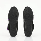 Beautiful Kiva Women's Motorcycle Leather Boots Black Purple
