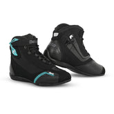 BELA KIVA Moto Couro Botas Senhora Turquesa Preto – Maximomoto PT