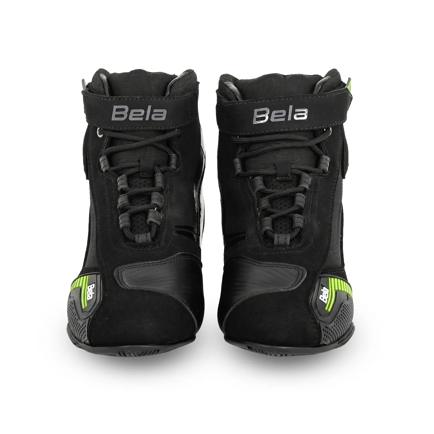 BELA KIVA Botas De Moto Homem Couro Preto Fluorescente Amarelo – 4 – Maximomoto PT