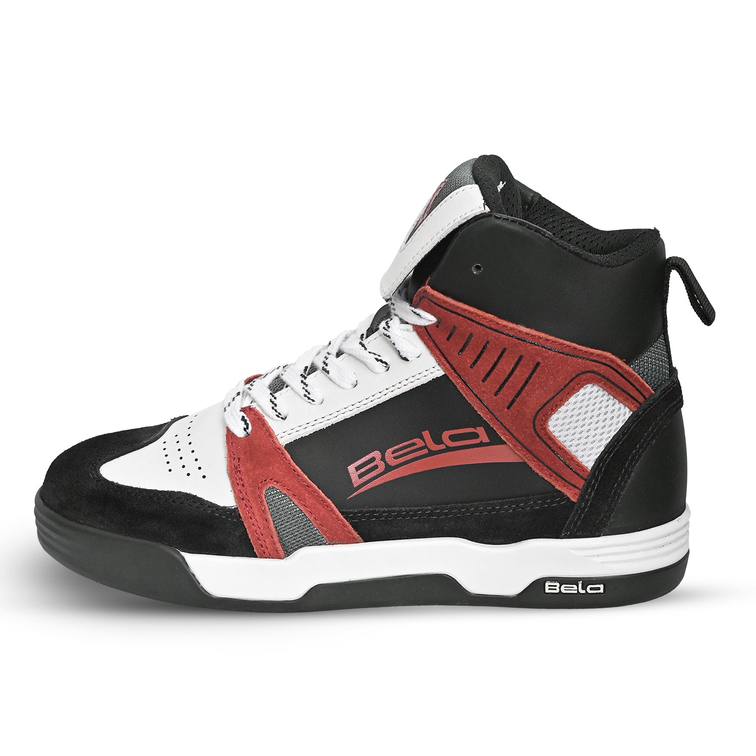 BELA - Botas Rover Urban Negro Balnaco Rojo - Imagem do lado esquerdo de Boots