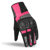BELA HERO AIR GUANTES DE MOTO TEXTILE MUJER NEGRO ROSA