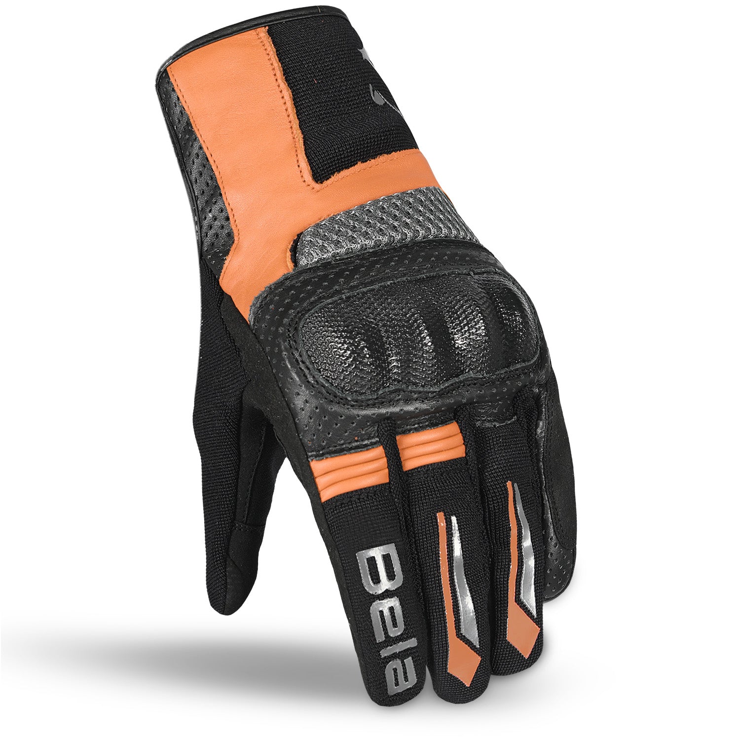 BELA HERO AIR Men's Motorcycle Textile Gloves Black Orange – 2 – Maximomoto PT