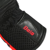 BELA TWIX Moto Textil Senhora Luvas Preto Vermelho