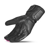BELA ICE WINTER WP Leather Gloves with Leather Black White Red