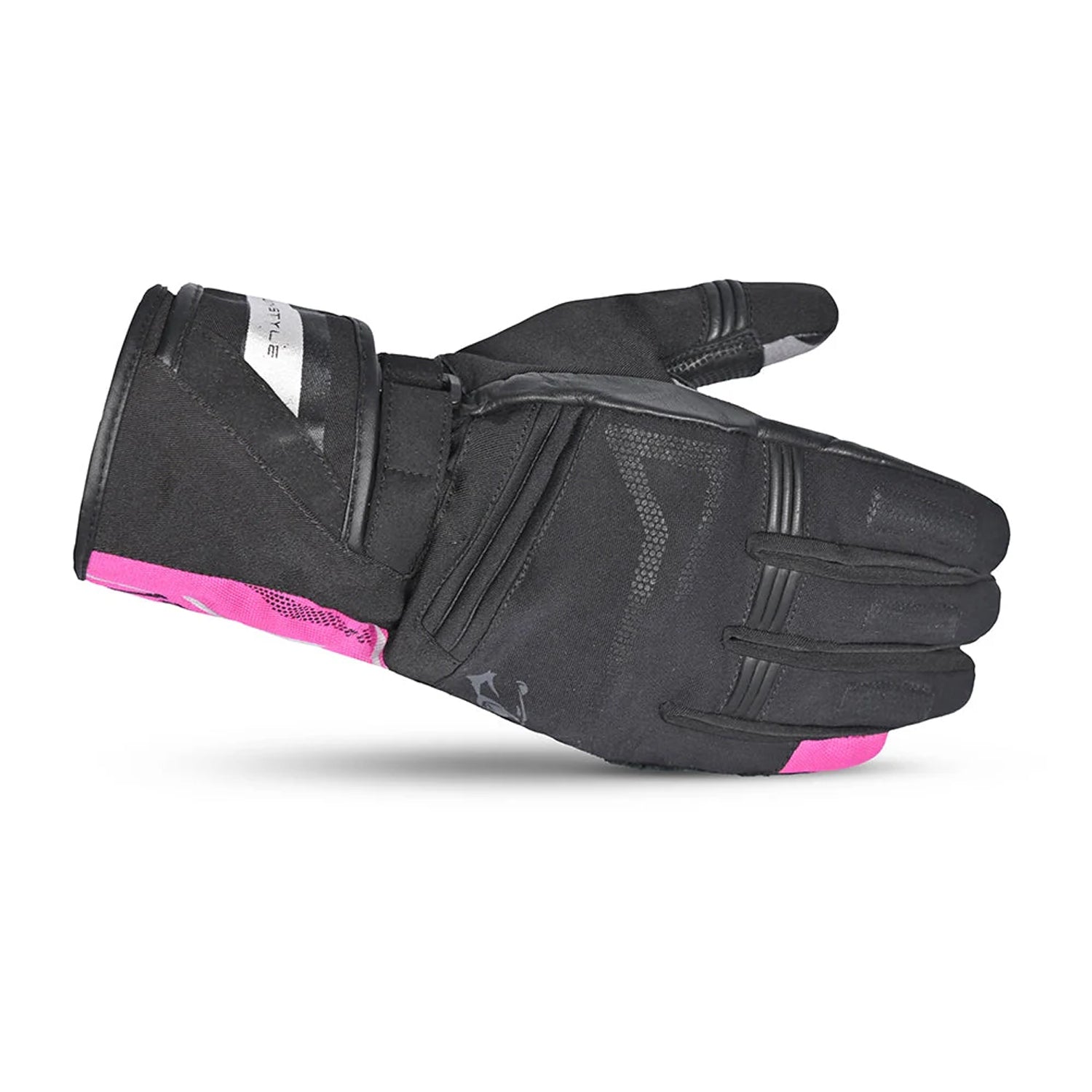 BELA IGLO WINTER WP Ladies Motorcycle Gloves Textile Black Pink – 3 – Maximomoto PT