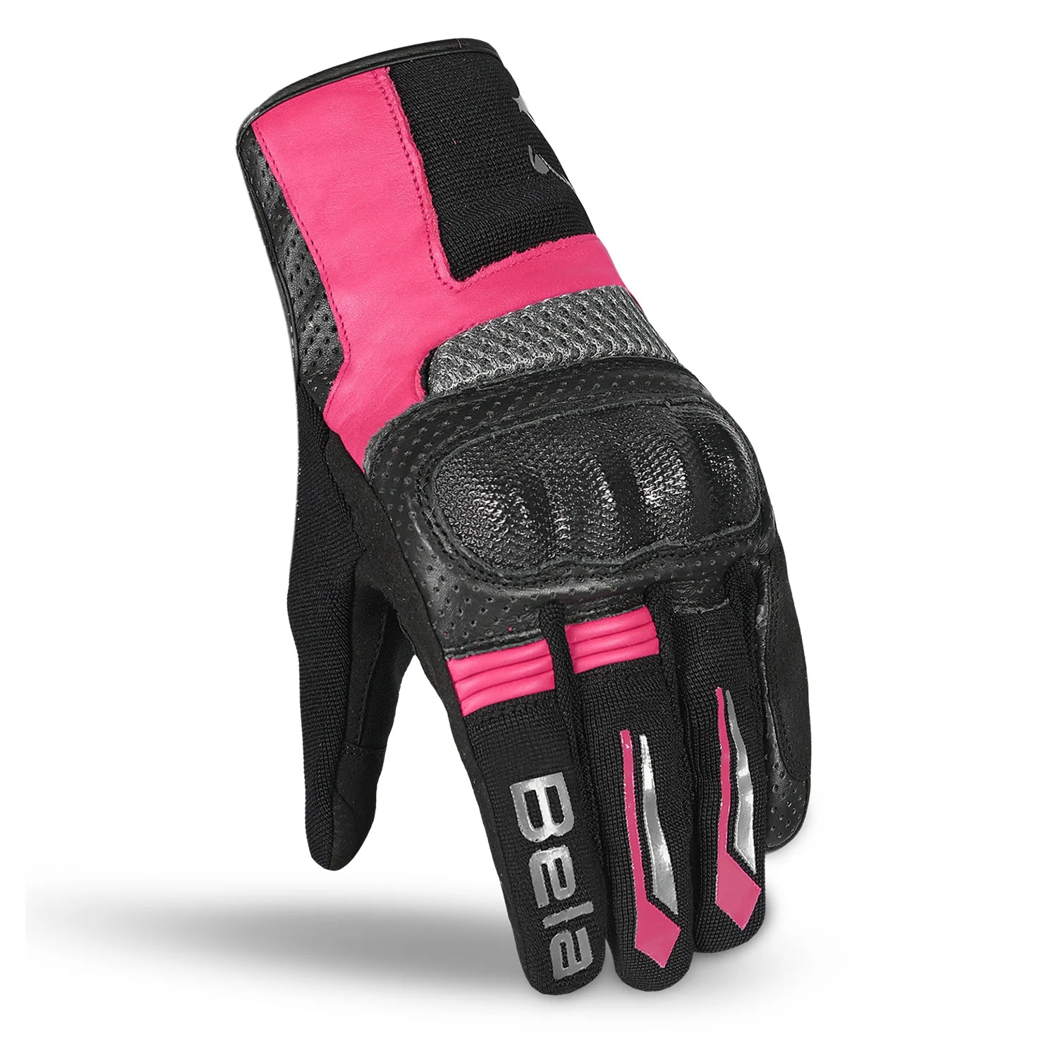 BELA HERO AIR Women's Motorcycle Textile Gloves Black Pink – 2 – Maximomoto PT