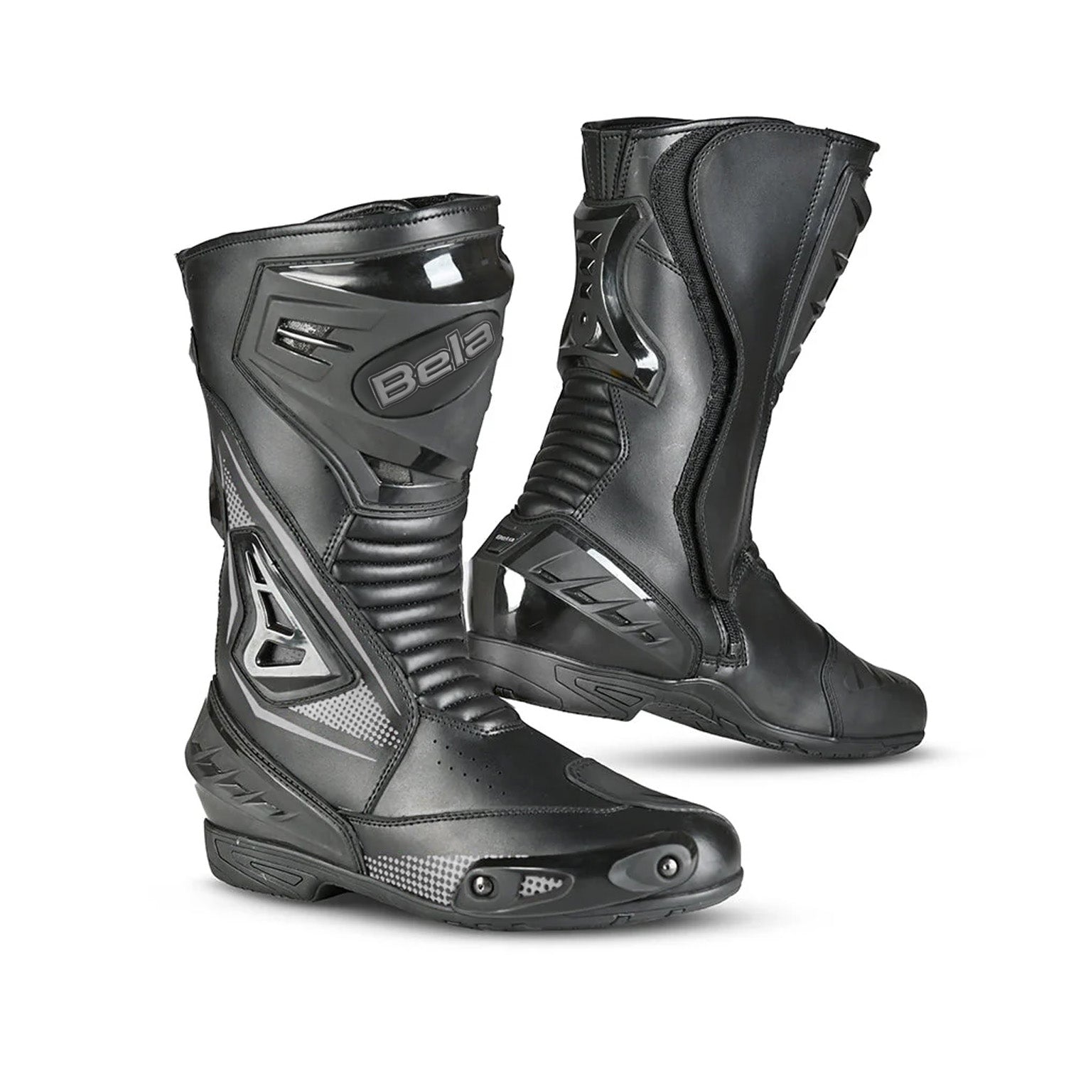BELA MASTER Men's Motorcycle Leather Boots Black – 1 – Maximomoto PT