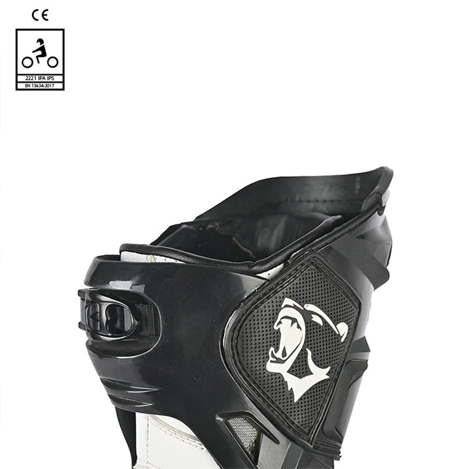 BELA SPEEDO 2.0 Botas De Moto Couro Preto Branco – 2 – Maximomoto PT