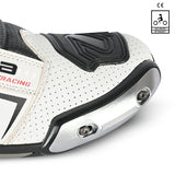 BELA SPEEDO 2.0 Botas De Moto Couro Preto Branco