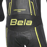 BELA ROCKET Mix Kangaroo 1 PC Motorcycle Suit Black Fluorescent Yellow