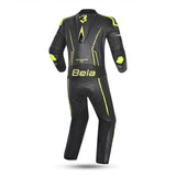 BELA ROCKET Mix Kangaroo 1 PC Motorcycle Suit Black Fluorescent Yellow