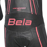 BELA ROCKET Mix Kangaroo 1 PC Moto Couro Fato Preto Vermelho