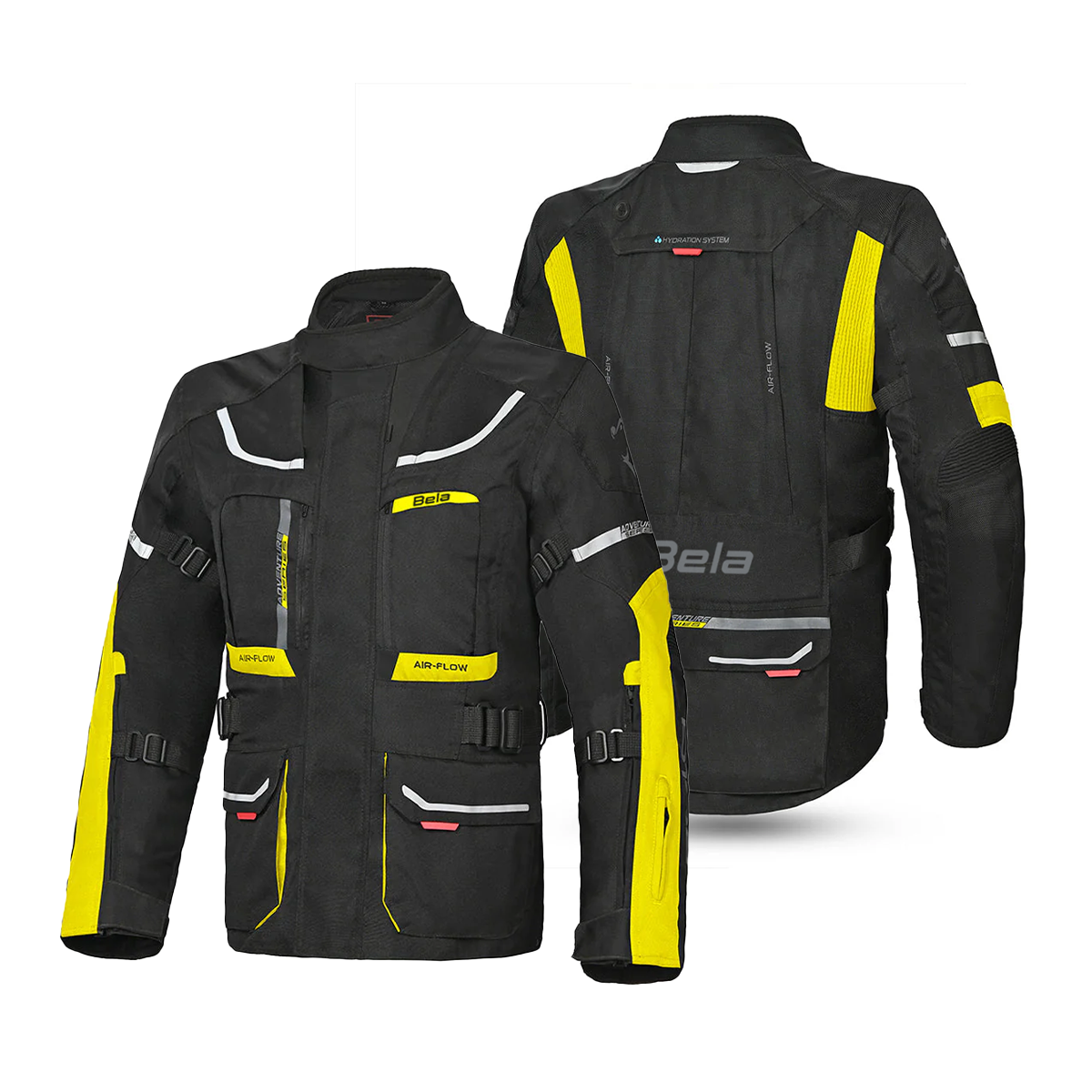 BELA TRANSFORMER 3 Em 1 Casacos De Moto Preto Amarelo Fluo – 2 – Maximomoto PT