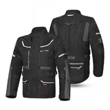 BELA TRANSFORMER 3 Em 1 Casacos De Moto Textil Preto Antracite