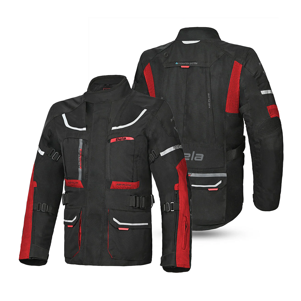 Beautiful Transformer 3 in 1 Motorcycle Black Red Jacket – 2 – Maximomoto PT