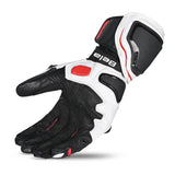 BELA VENOM RS Corrida Homem Moto Couro Luvas Preto Branco Vermelho