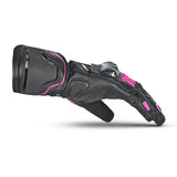 BELA VENOM RS Women's Motorcycle Leather Gloves Black Pink