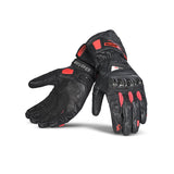 BELA VENOM RS RACING Luvas De Moto Senhora Couro Preto Vermelho