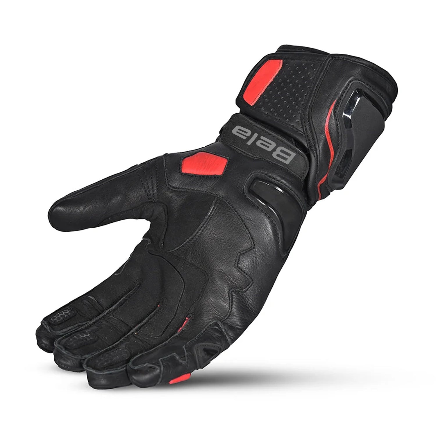 BELA VENOM RS RACING Luvas De Moto Senhora Couro Preto Vermelho – 4 – Maximomoto PT