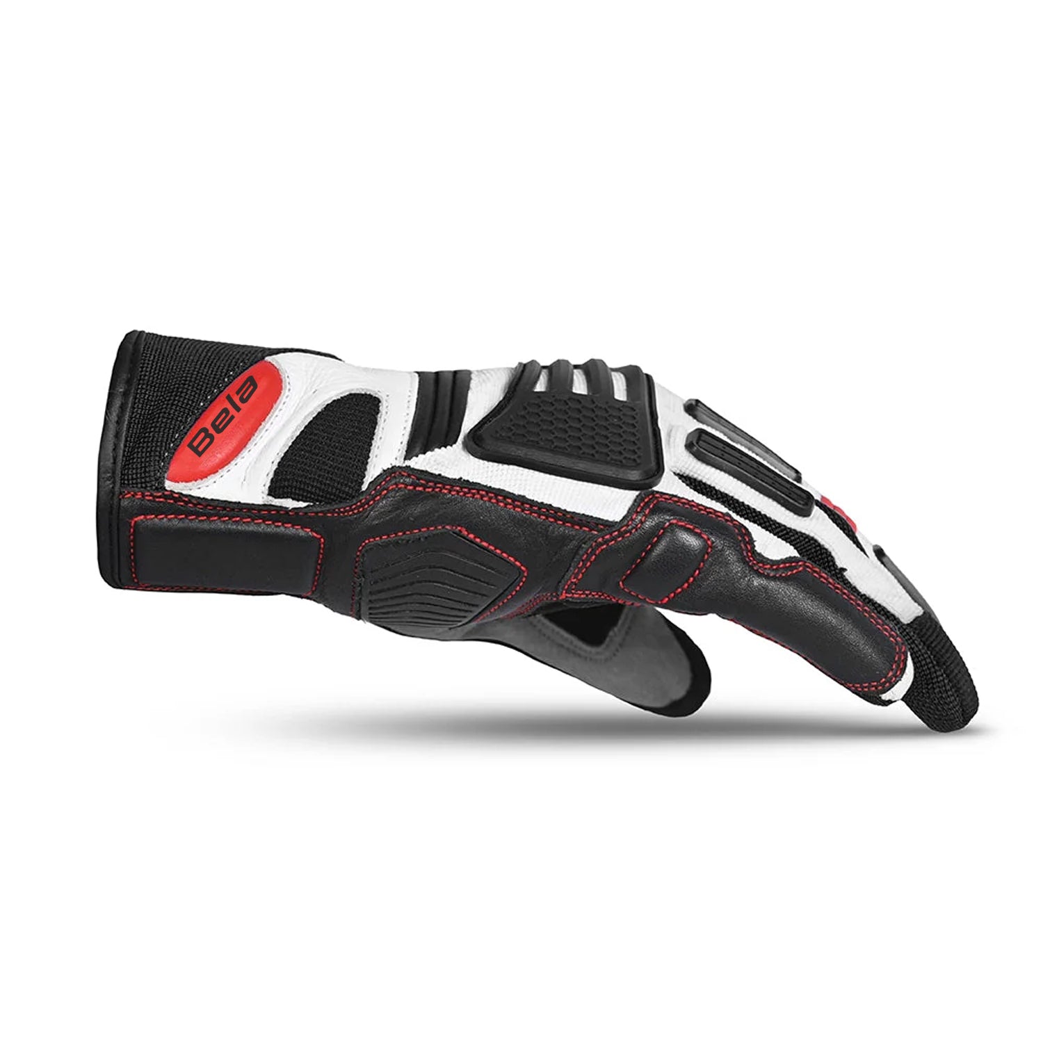 BELA ARIZON Men's Motorcycle Textile Gloves Black Red – 5 – Maximomoto PT