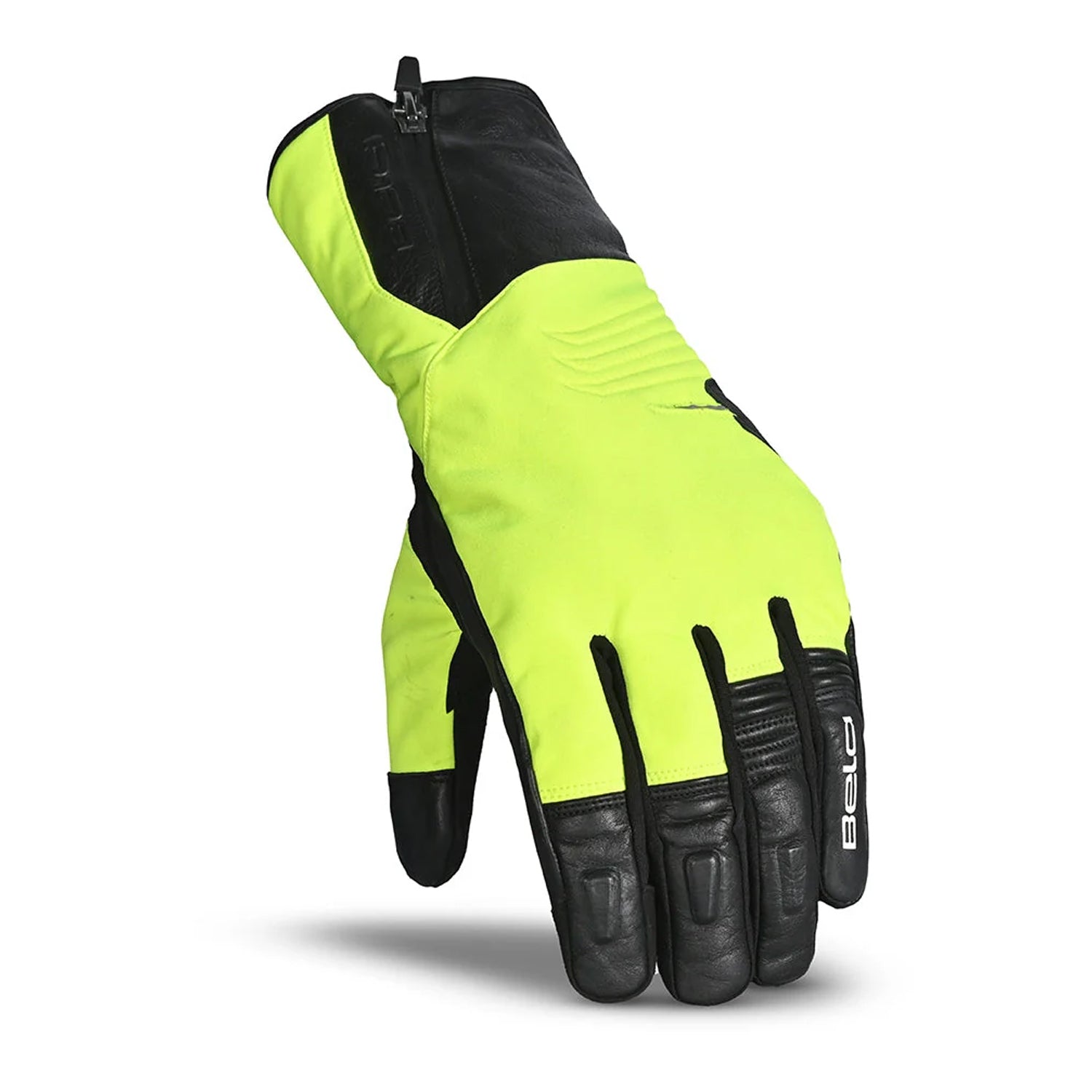 BELA EXPLORER WINTER WP Motorcycle Textile Gloves Black Fluorescent Yellow – 3 – Maximomoto PT