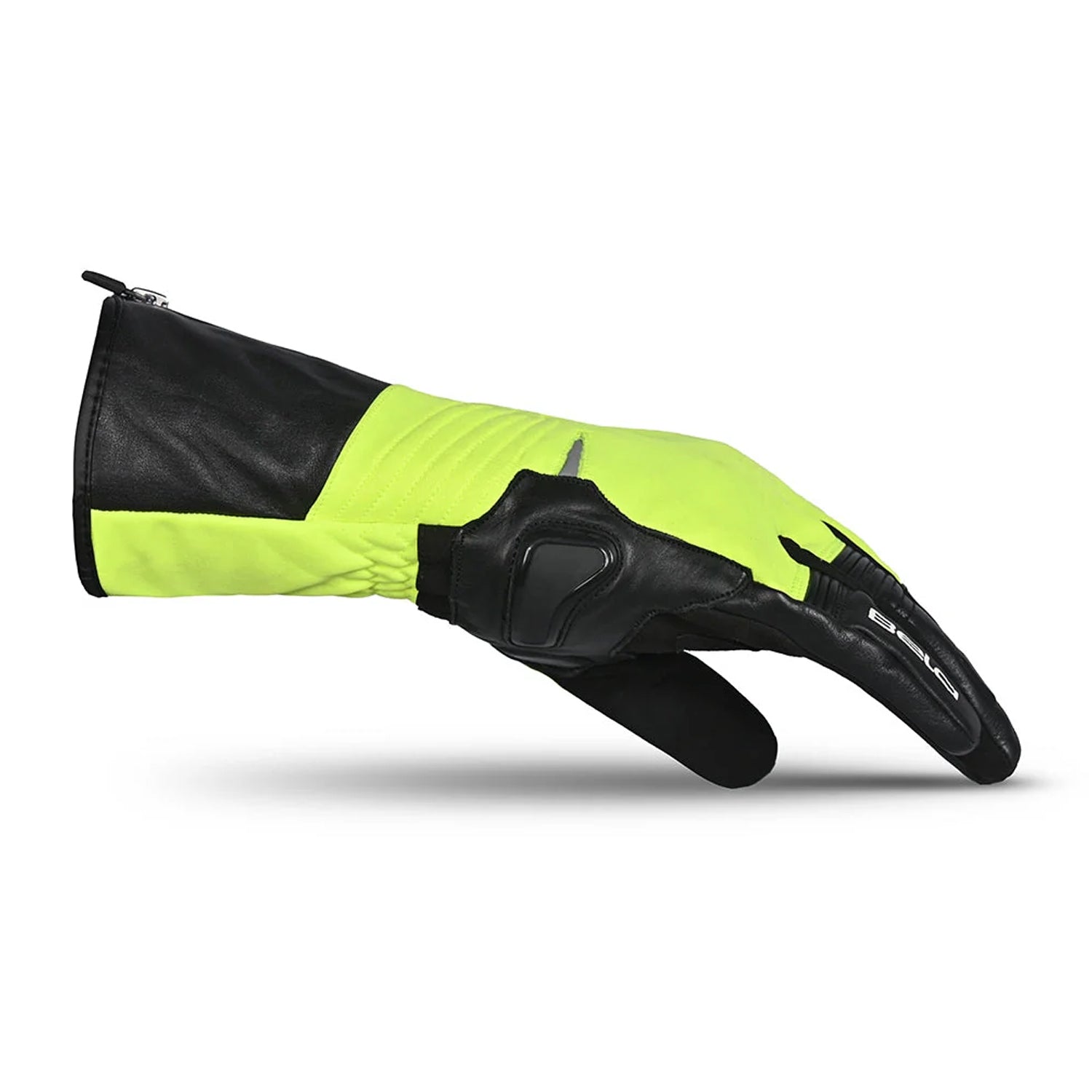 BELA EXPLORER WINTER WP Motorcycle Textile Gloves Black Fluorescent Yellow – 2 – Maximomoto PT