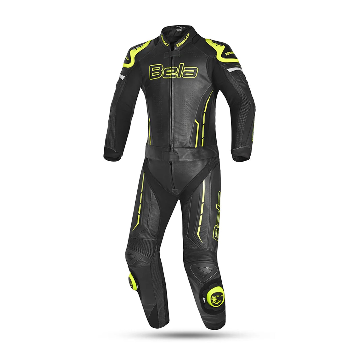 BELA ROCKET MIX KANGAROO 2 PC Fatos De Moto Homem Preto Amarillo Fluro – 1 – Maximomoto PT