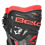 BELA AIR RIDER GP-1 Moto Corrida Botas Preto Cinza Vermelho