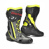 BELA AIR RIDER GP-1 RACING Motorcycle Boots Black Fluorescent Yellow – Maximomoto PT