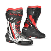 BELA AIR RIDER GP-1 racing motorcycle boots, black and red. – Maximomoto PT