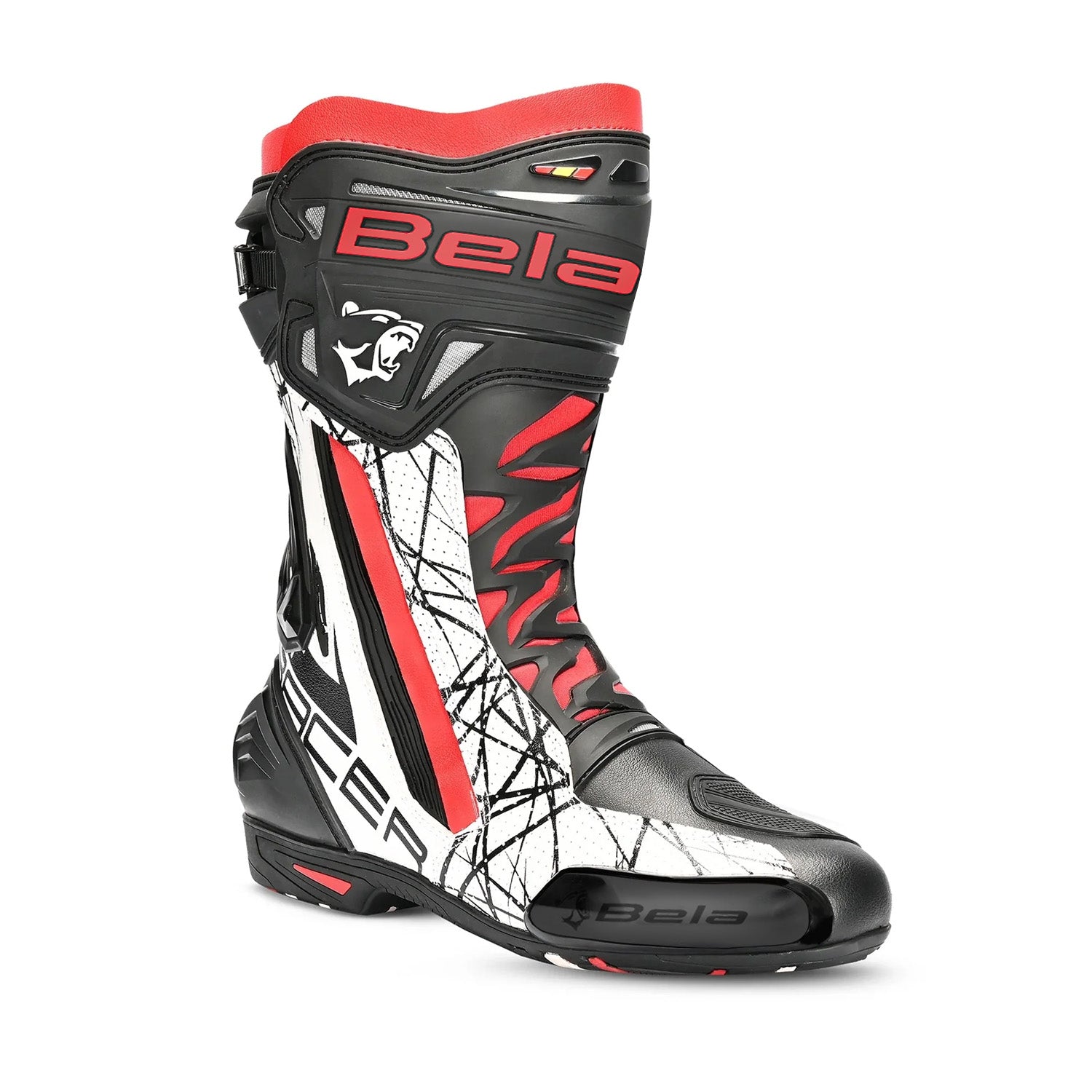 BELA AIR RIDER GP-1 racing motorcycle boots, black and red. – 7 – Maximomoto PT