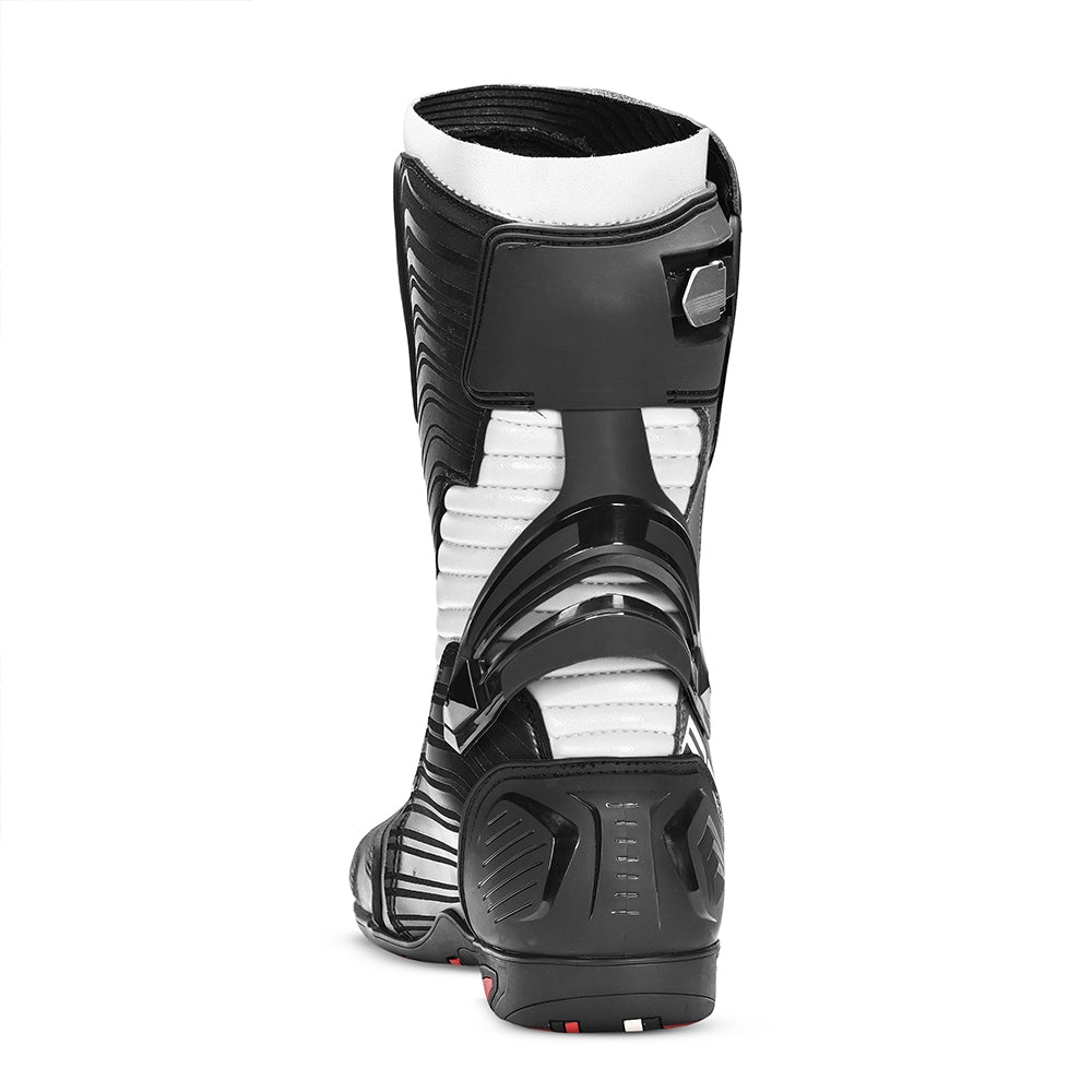 BELA AIR RIDER GP-1 RACING Moto Botas Preto Cinza - Imagem do verso de Boots