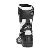 BELA AIR RIDER GP-1 RACING Moto Botas Preto Cinza - Imagem do verso de Boots
