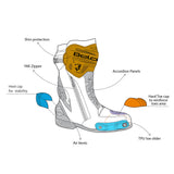 BELA AIR RIDER GP-1 RACING Moto Botas Preto Cinza - Imagem vetorial 1 de botas