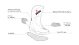 BELA AIR TECH WP Moto Couro Botas Preto - Imagem vetorial 5 de botas