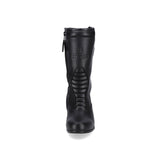 BELA ALPINE Senhora Moto Couro Botas Pretas - Imagem do verso de Boots