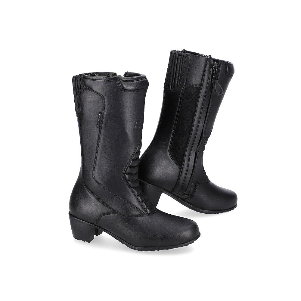BELA ALPINE Senhora Moto Couro Botas Pretas – 1 – Maximomoto PT