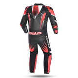 BELA ARAGONE HELITE AIR-PRO 1 PC Moto Fatos Preto Vermelho - Imagem traseira do terno