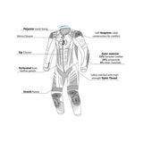 BELA ARAGONE HELITE AIR-PRO 1 PC Moto Fatos Preto Vermelho - imagem vetorial 1 de terno