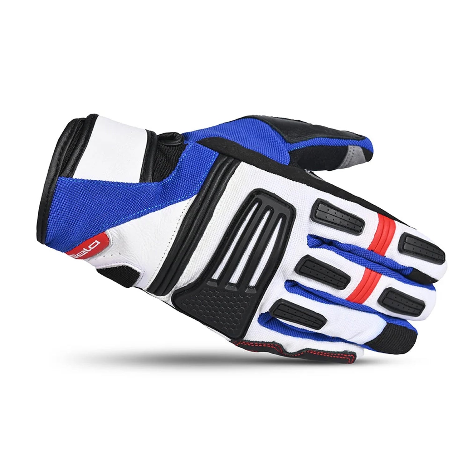 BELA ARIZON Motorcycle Leather Gloves for Men - Black, White, Blue, Red – 4 – Maximomoto PT