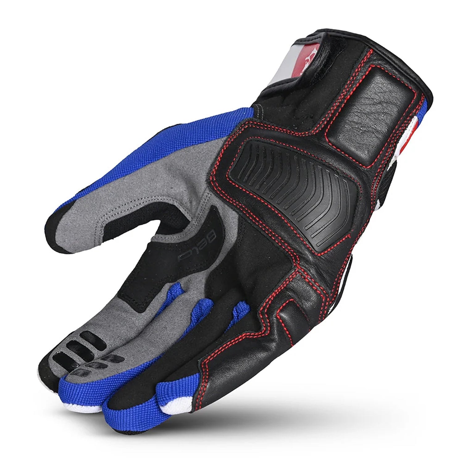 BELA ARIZON Motorcycle Leather Gloves for Men - Black, White, Blue, Red – 3 – Maximomoto PT