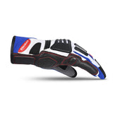 BELA ARIZON Motorcycle Leather Gloves for Men - Black, White, Blue, Red