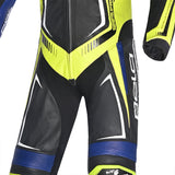 BELA BEAST 1 PC Couro Moto Fatos Preto - Imagem central do traje de frente.