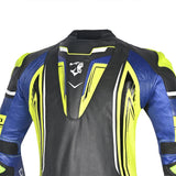 BELA BEAST 1 PC Couro Moto Fatos Preto - Imagem da parte superior das costas do terno