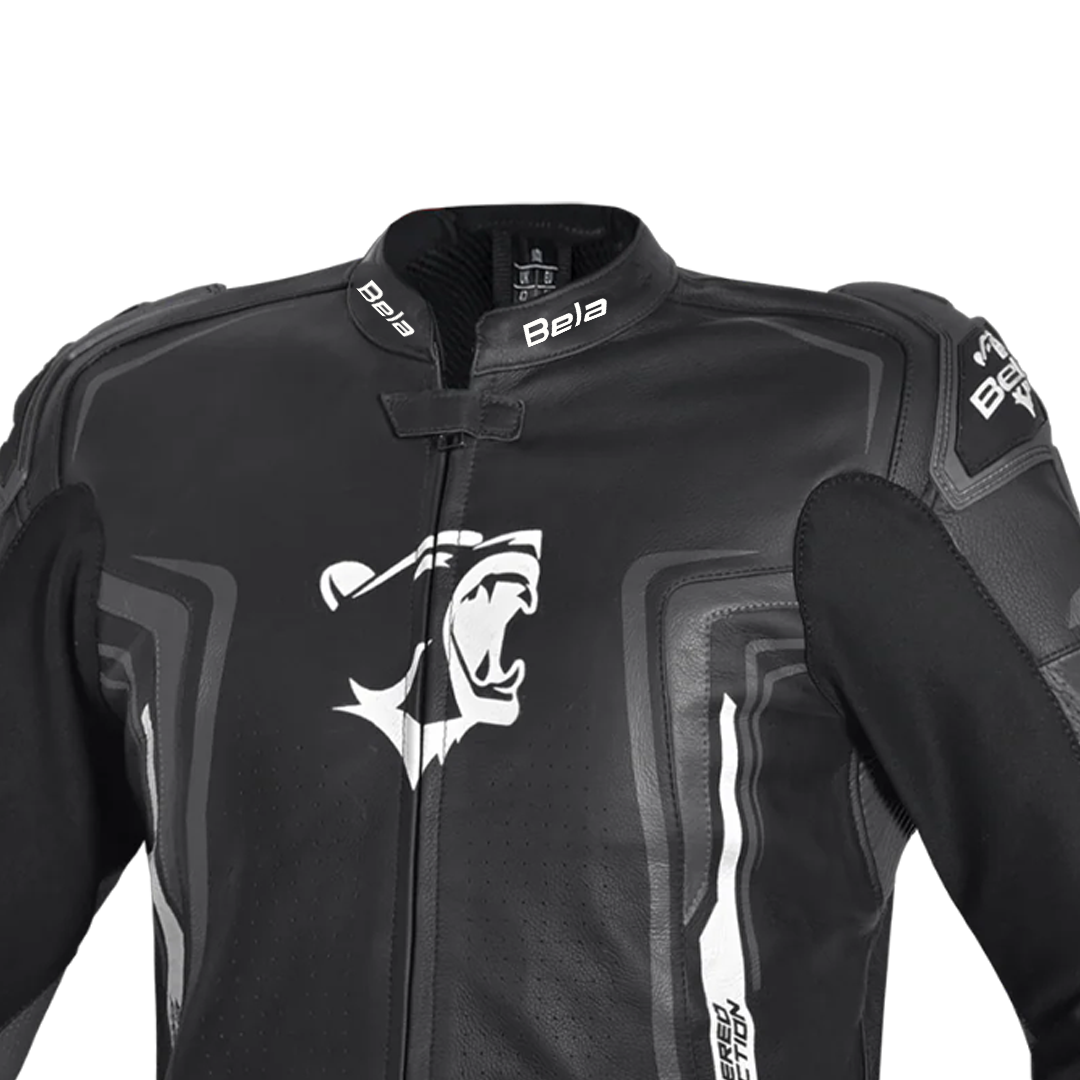 BELA BEAST CHAQUETA COURO HOMBRE NEGRO ANTHIRA BLANCO – 4 – Maximomoto PT