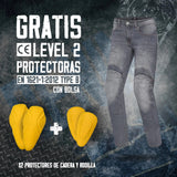 BELA BOSTON Jeans CE Motorcycle Pants Dark Gray