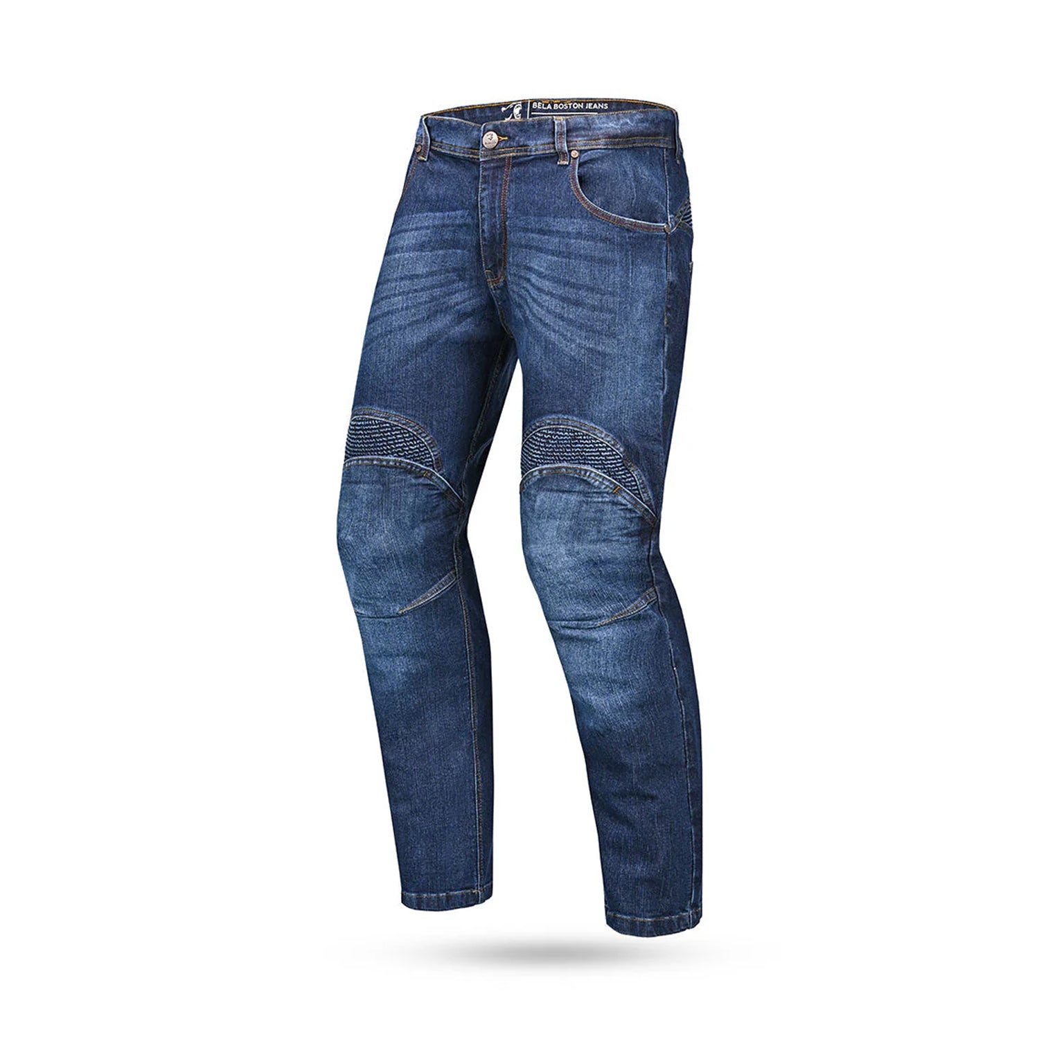 BELA BOSTON Denim Jeans Moto Calcas Azul Claro – 2 – Maximomoto PT