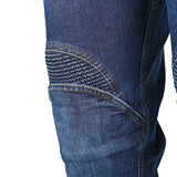 BELA BOSTON Denim Jeans Moto Calcas Azul Claro