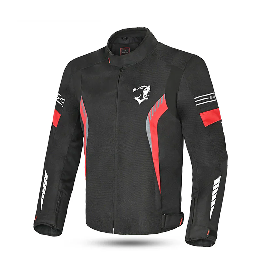BELA BRADLEY Men's Motorcycle Jackets Black Red – 1 – Maximomoto PT
