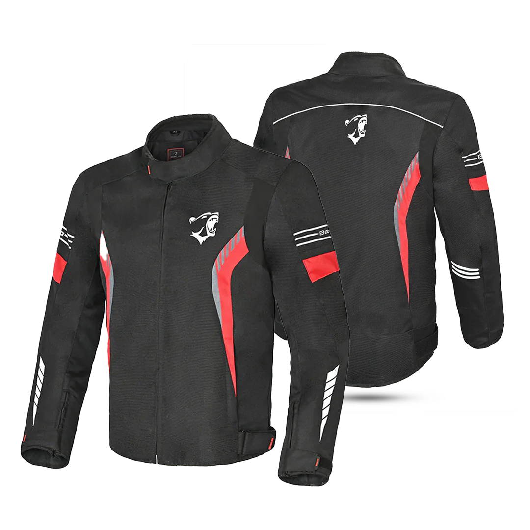 BELA BRADLEY Men's Motorcycle Jackets Black Red – 2 – Maximomoto PT